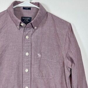 Abercrombie‎ & Fitch Button Down Shirt Slim Fit Casual Dress Shirt Sz Small